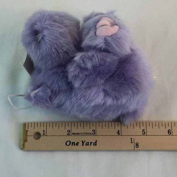 MJC Purr-fection Purple Hippopotamus Plush 5" Stuffed Animal Toy Vintage 1997 - Picture 8 of 8